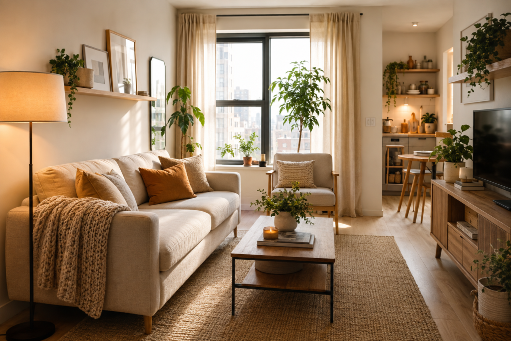 15 small apartment ideas that feel warm and spacious