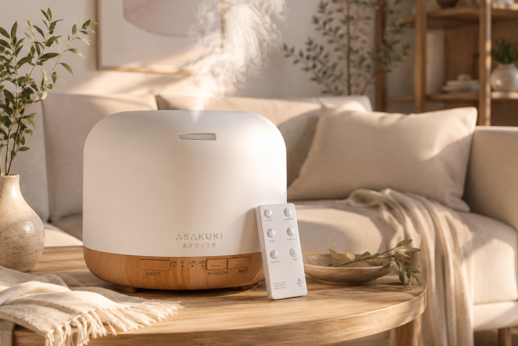 ASAKUKI Essential Oil Diffuser for Home, 500ML