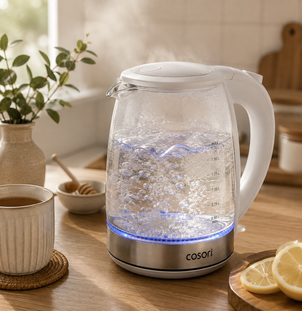 Cosori Electric Kettle, No Plastic Contact with Water