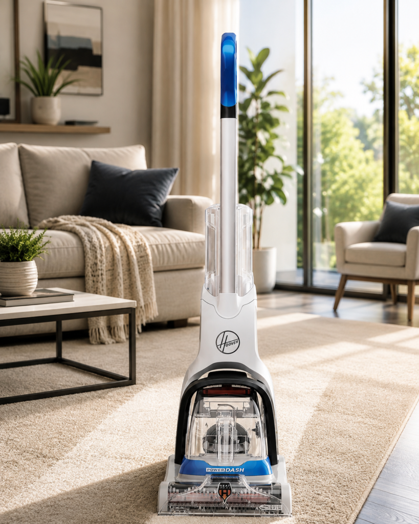 The Hoover PowerDash now feels naturally at home in a bright, inviting living space.