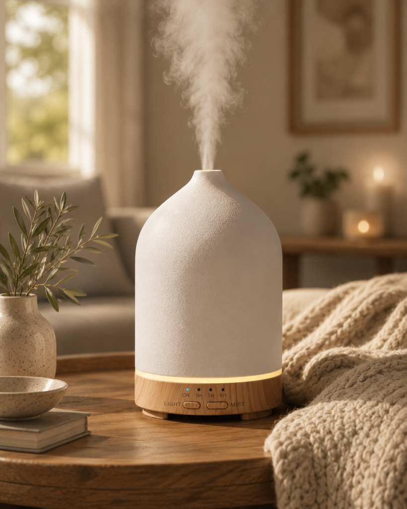 URPOWER 300mL Ceramic Essential Oil Diffuser