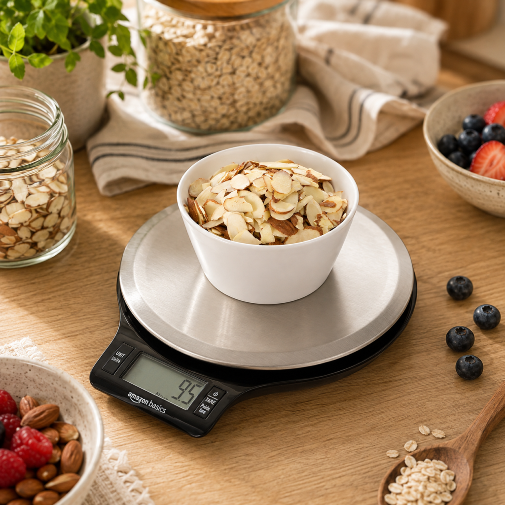 mazon Basics Digital Kitchen Scale with LCD Display